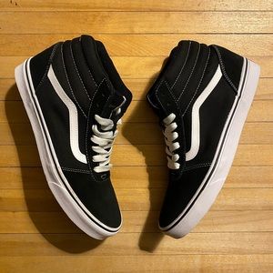 Vans Sk8 High Classic Black/White size 11.5